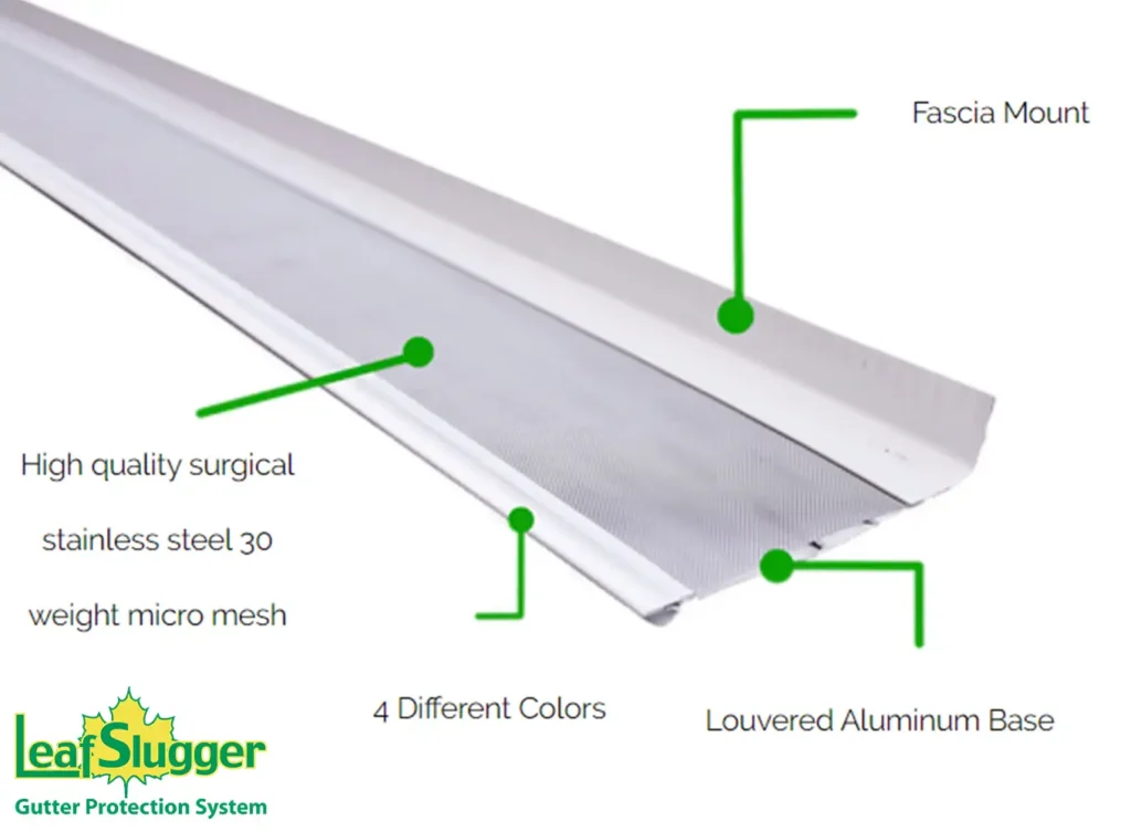 diagram of gutter guard near syracuse, in