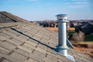 Up close picture of a newly installed solar-ready roof in Granger, IN.